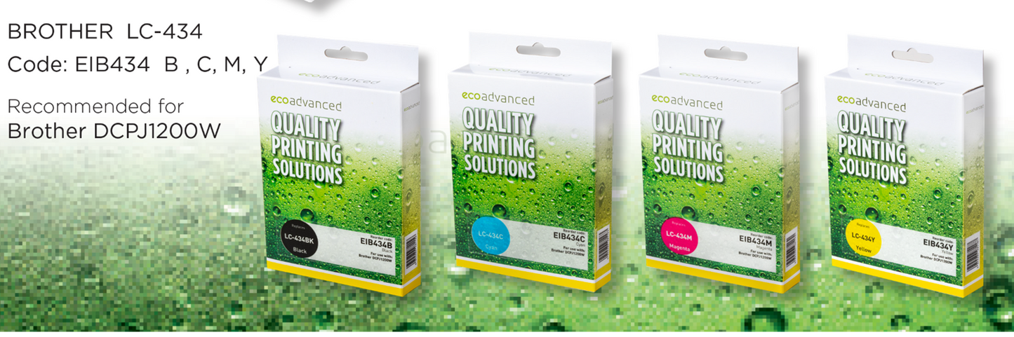 Eco Advanced Compatible Brother LC 434 Black Ink Cartridge - Cartridge Universe Whitsundays