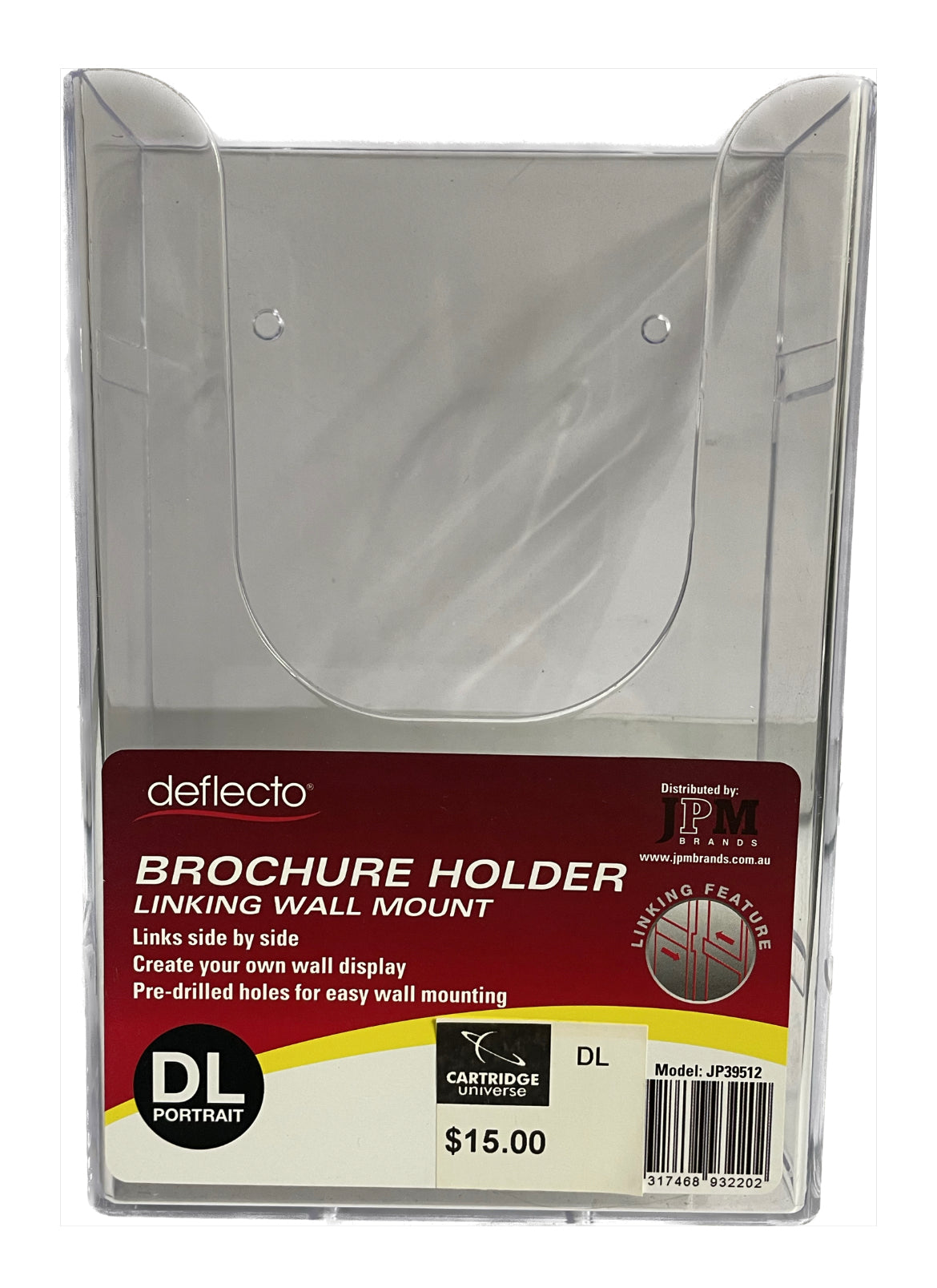 Deflecto DL Portrait Brochure Holder - Cartridge Universe Whitsundays