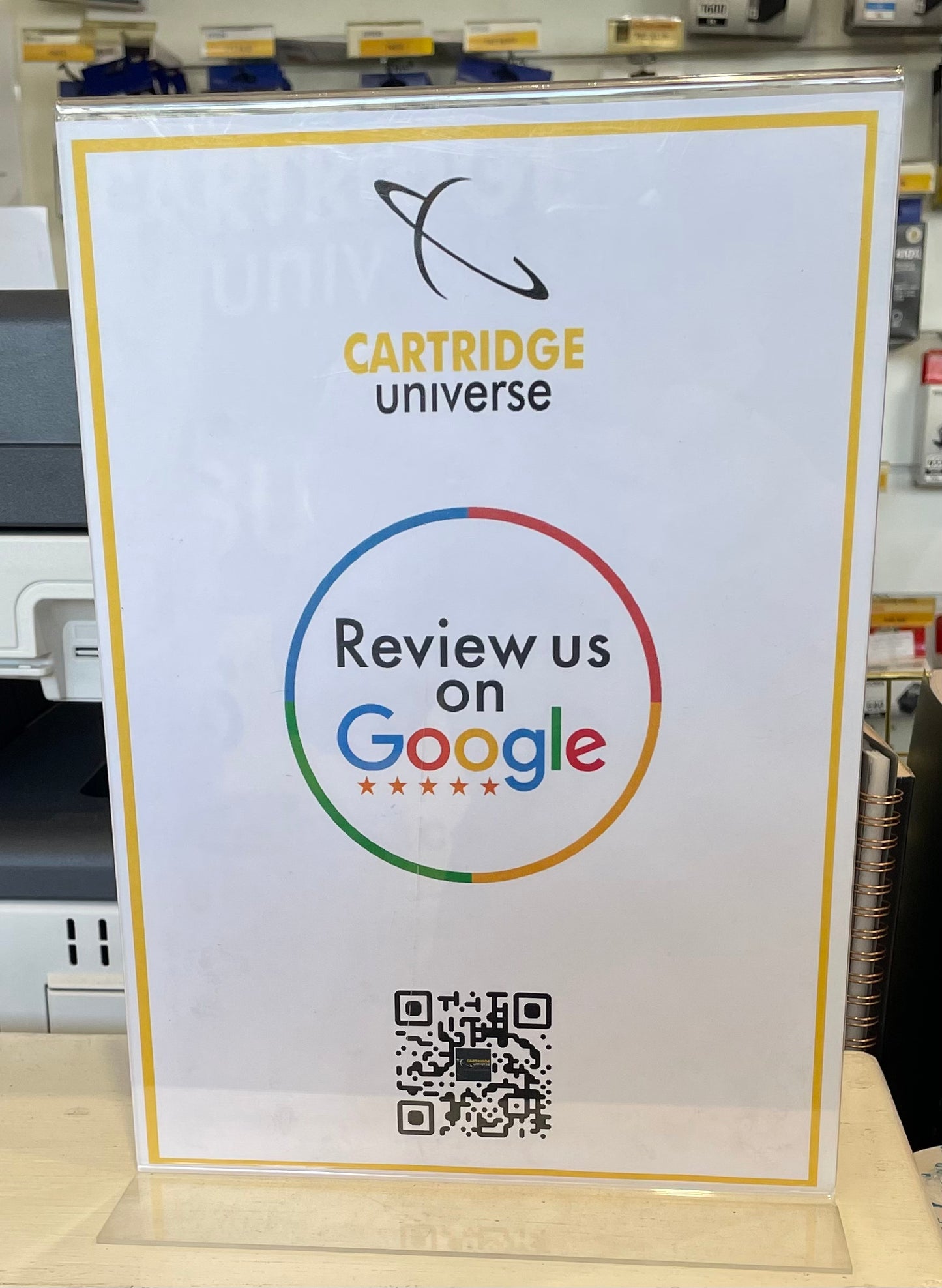 A4 Portrait Double Sided Sign Holder - Cartridge Universe Whitsundays