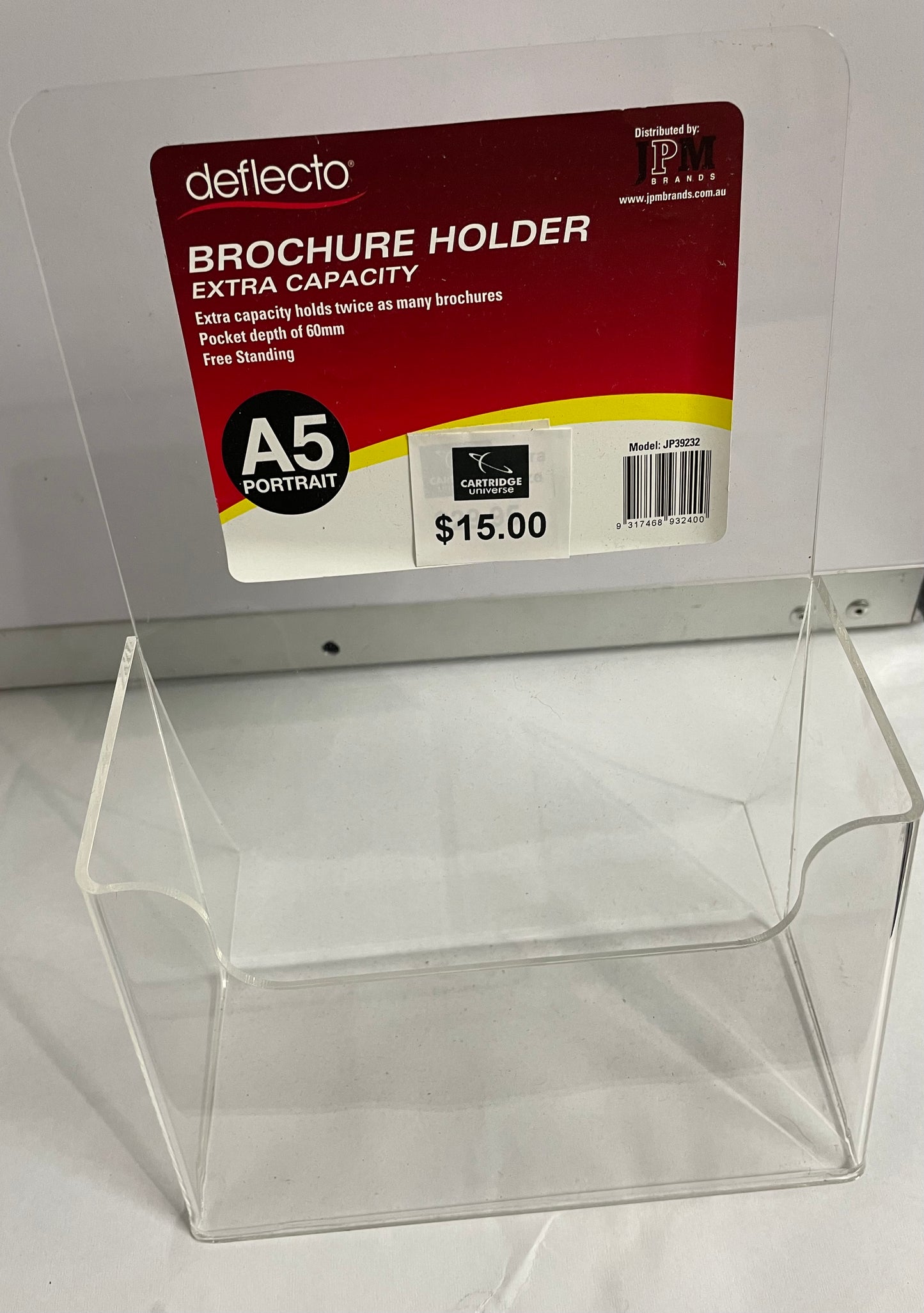Deflecto A5 Extra Capacity Brochure Holder. - Cartridge Universe Whitsundays
