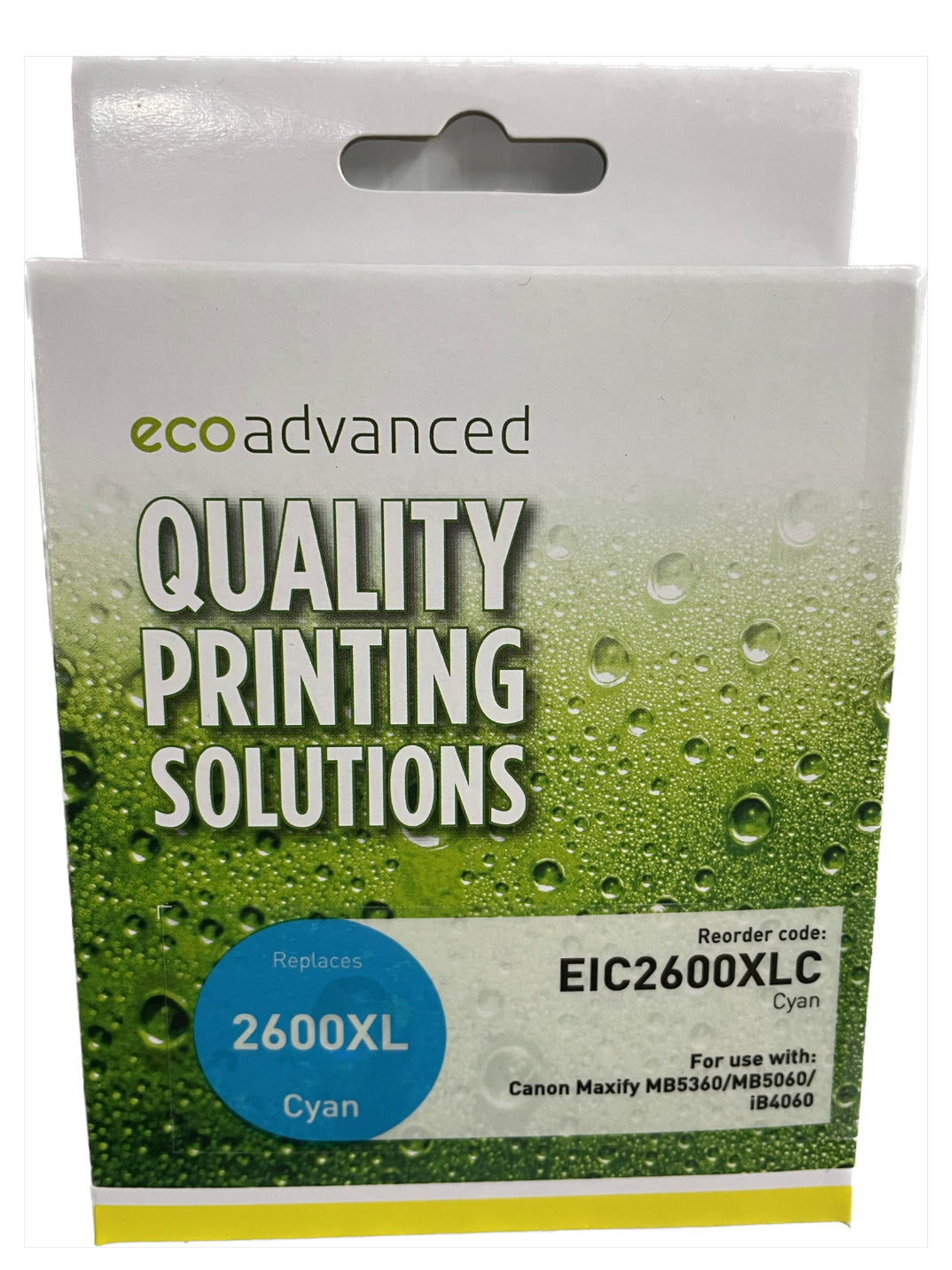 Eco Advanced Compatible Canon 2600 XL Cyan Ink Cartridge - Cartridge Universe Whitsundays