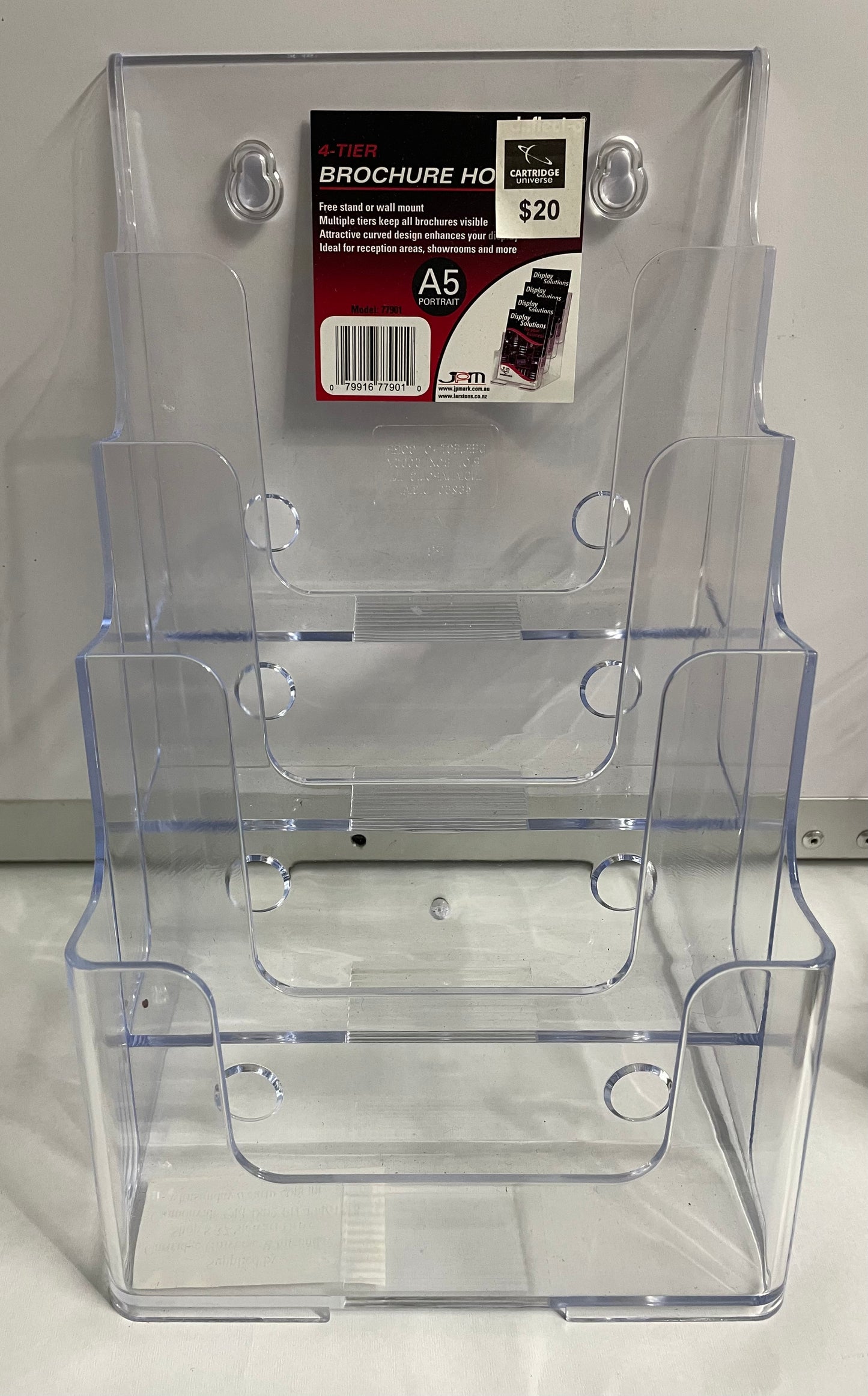 Deflecto A5 Portrait - 4 Tier Brochure Holder - Cartridge Universe Whitsundays