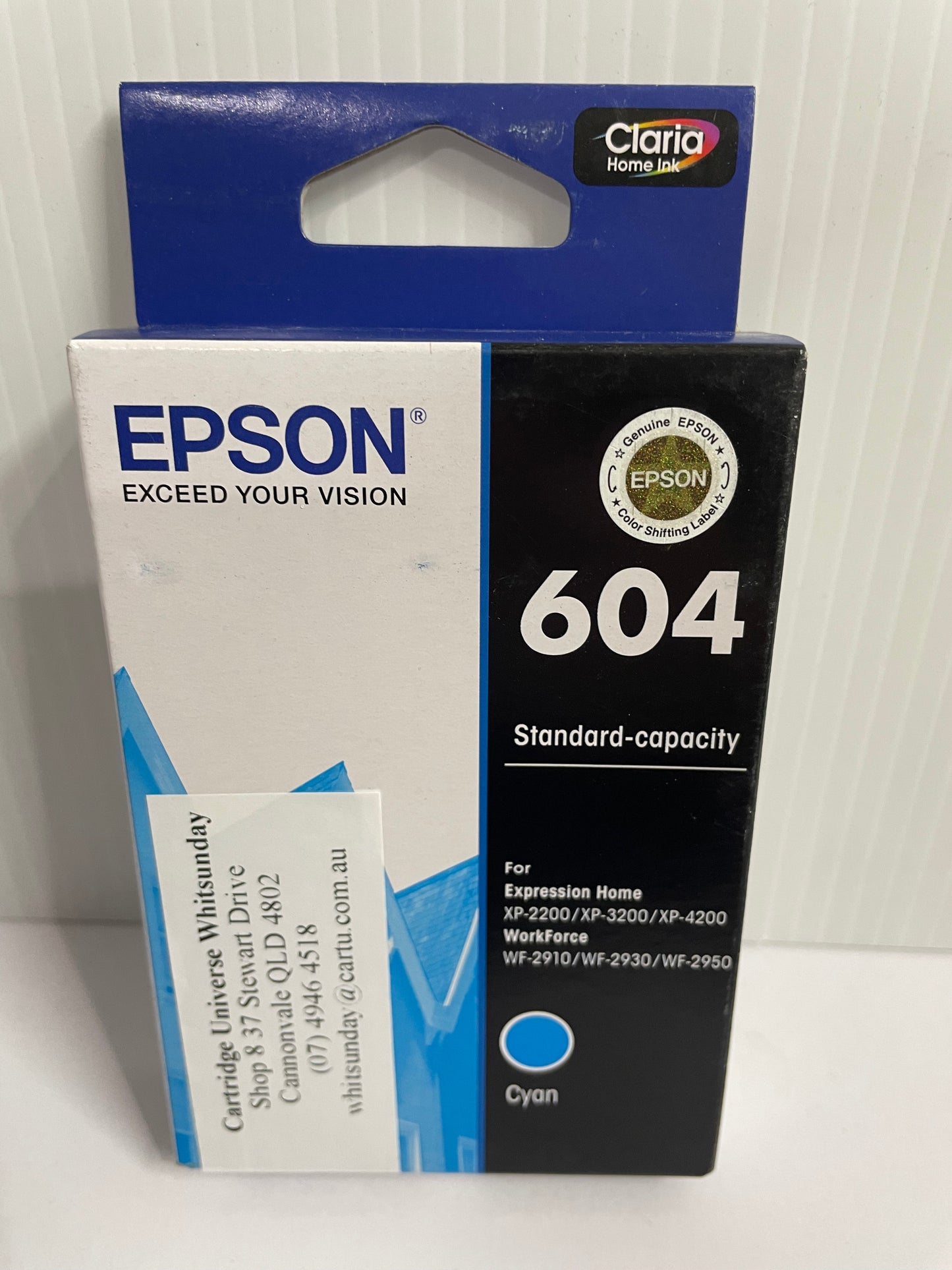 Epson 604 Cyan OEM Ink Cartridge - Cartridge Universe Whitsundays