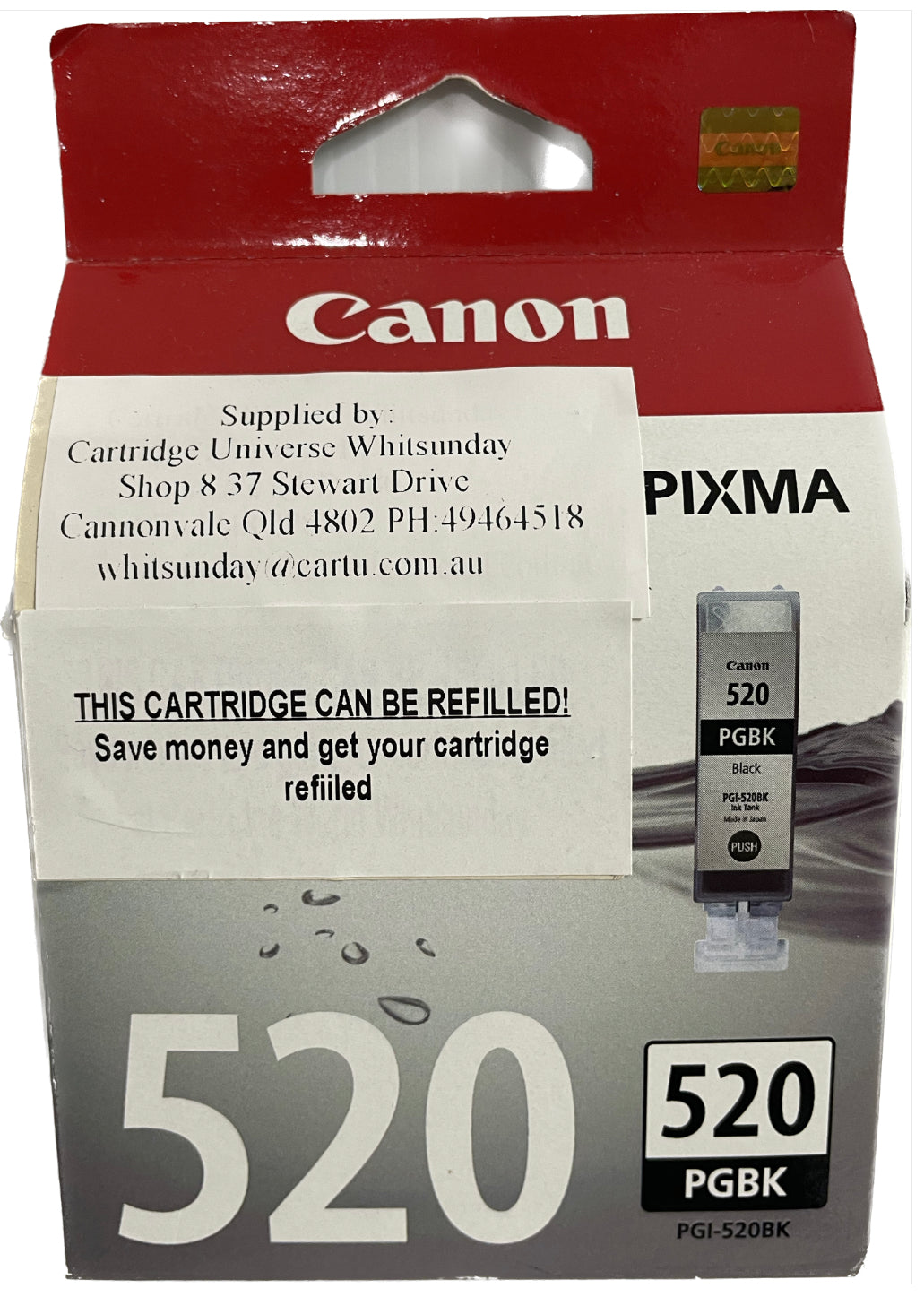 Canon PG 520 Black OEM Ink Cartridge - Cartridge Universe Whitsundays