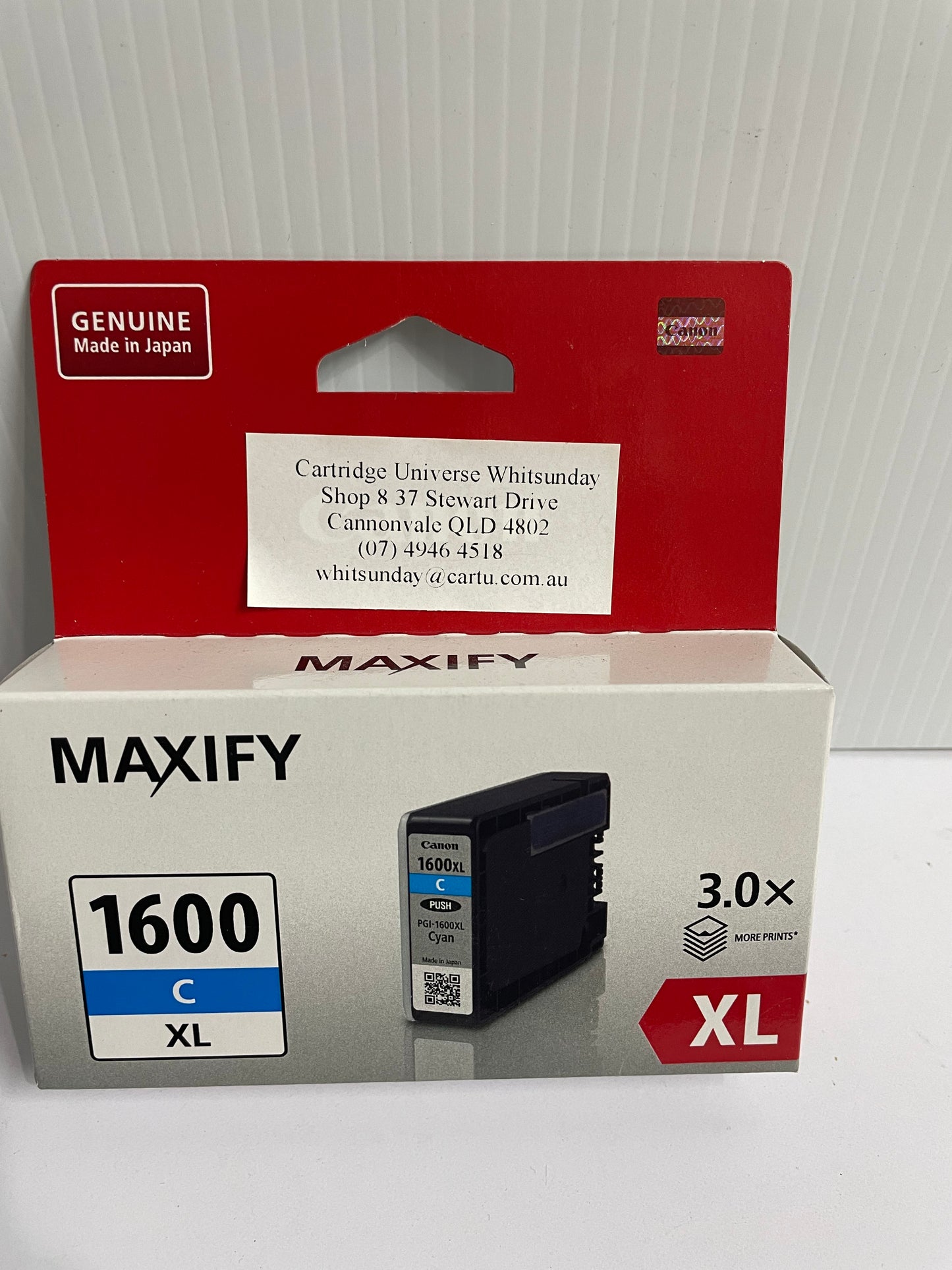 Canon PGI 1600 XL Cyan OEM Ink Cartridge - Cartridge Universe Whitsundays