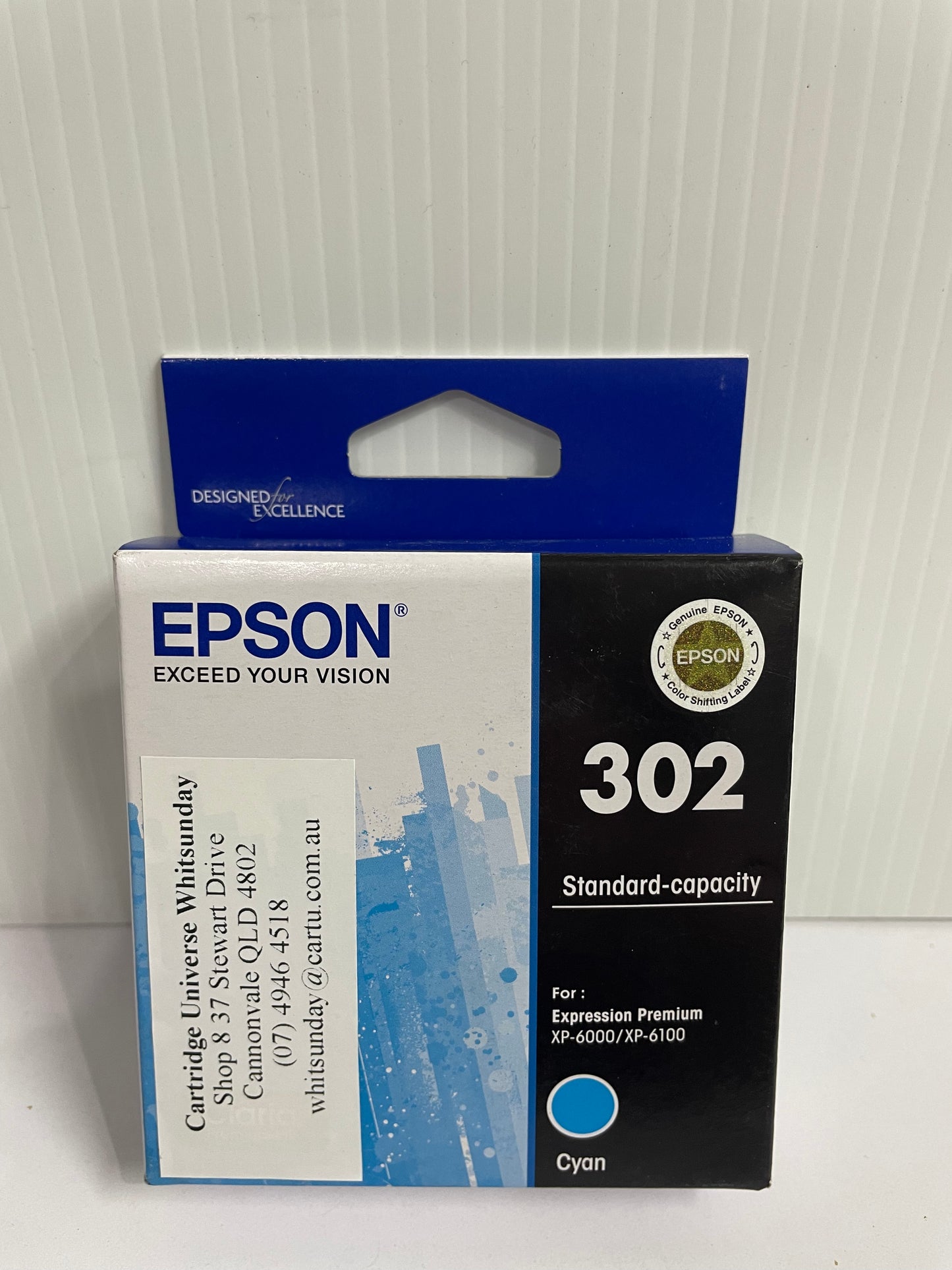 Epson 302 Cyan OEM Ink Cartridge - Cartridge Universe Whitsundays