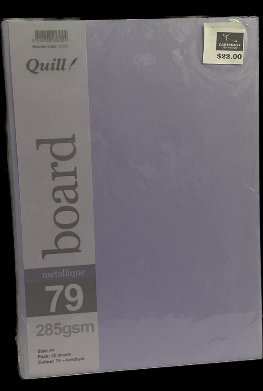 A4 Quill 285gsm No 79 "Amethyst"-25 Sheets - Cartridge Universe Whitsundays