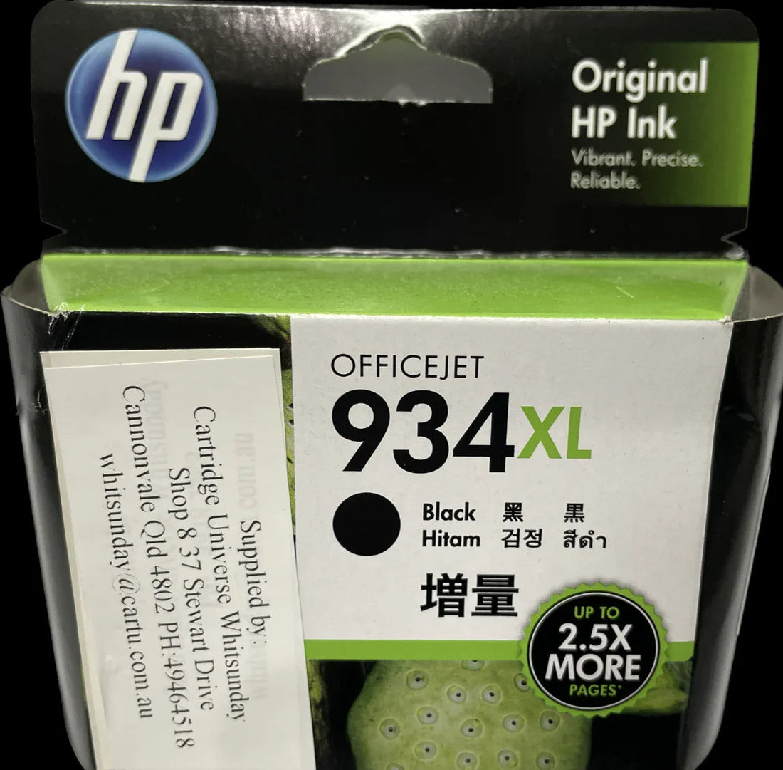 HP 934XL Black Ink - Cartridge Universe Whitsundays