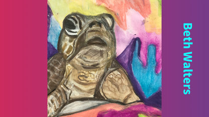 12 oz Mug: "Colourful Turtle" Design by Beth Walters