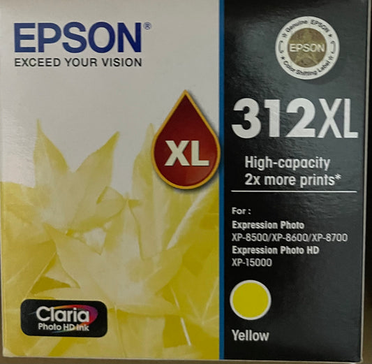 Epson 312XL Yellow OEM Ink Cartridge