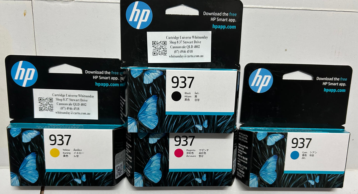 HP 937 Magenta Ink Cartridge (OEM)
