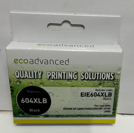 Eco Advanced Compatible Epson 604XL Black Ink Cartridge