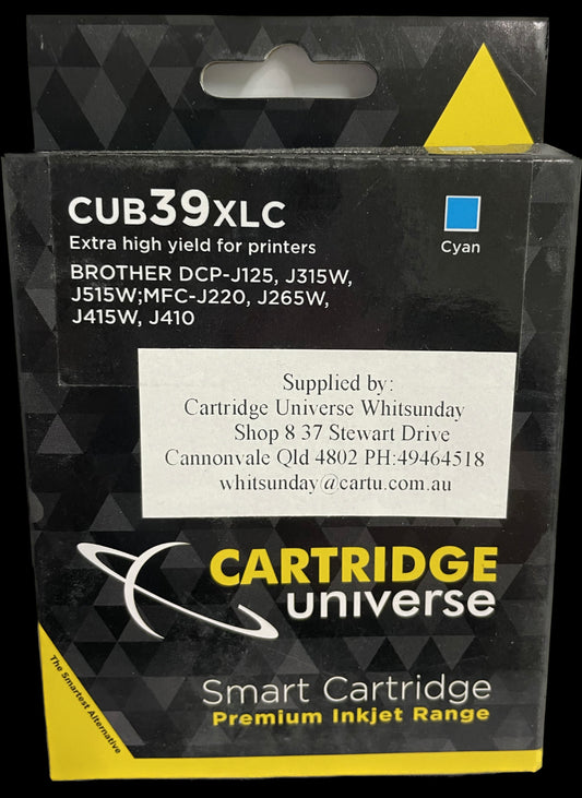 Cartridge Universe Brother 39 XL Cyan (Compatible)