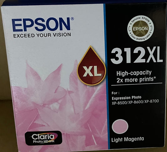 Epson 312XL Light Magenta OEM Ink Cartridge
