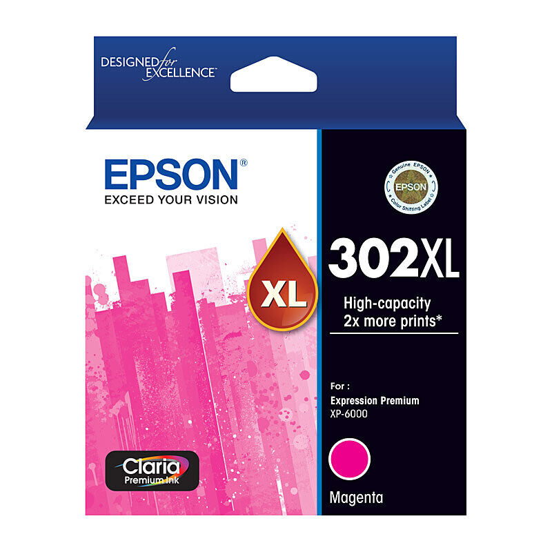 Epson 302 XL Magenta OEM Ink Cartridge