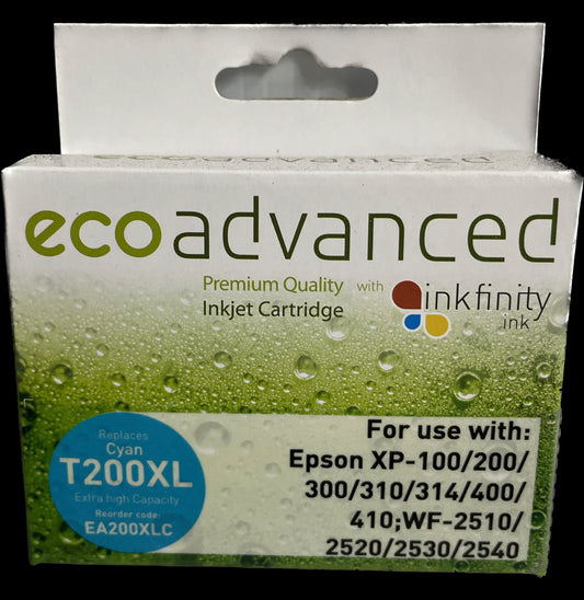 Eco Advanced Compatible Epson 200XL Cyan Ink Cartridge