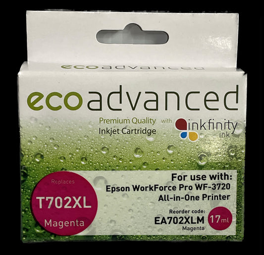 Eco Advanced Epson 702XL Magenta Compatible Ink Cartridge