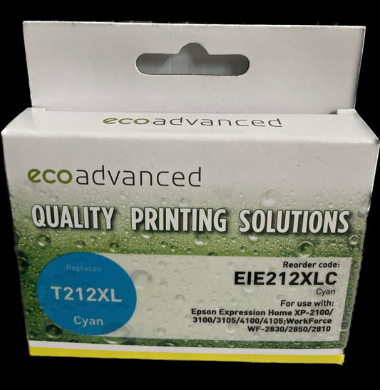 Eco Advanced Compatible Epson 212XL Cyan Ink Cartridge