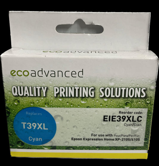 Eco Advanced Compatible Epson 39 XL Cyan Ink Cartridge