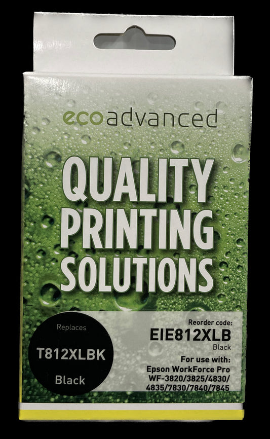 Eco Advanced Compatible Epson 812XL Black Ink Cartridge