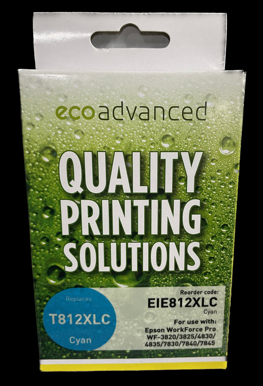 Eco Advanced Epson 812XL Cyan Compatible Ink Cartridge