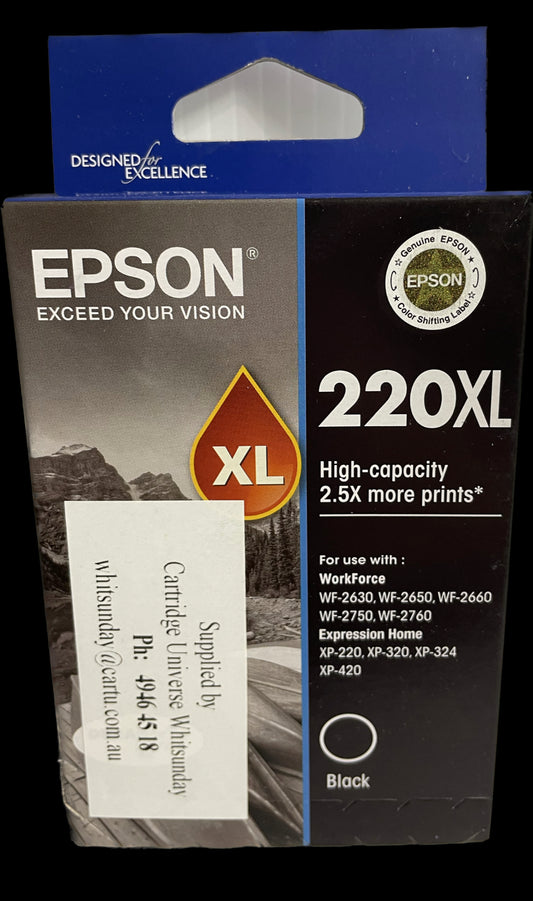 Epson 220XL Black OEM Ink Cartridge