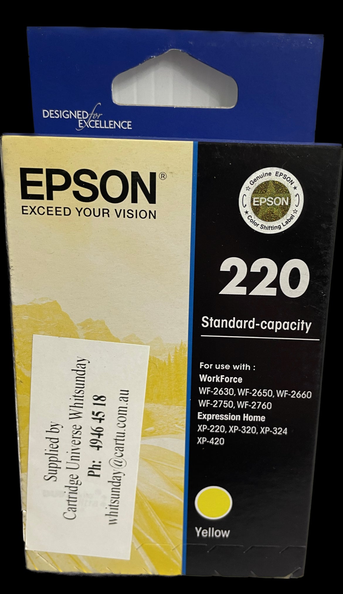 Epson 220 Yellow OEM Ink Cartridge