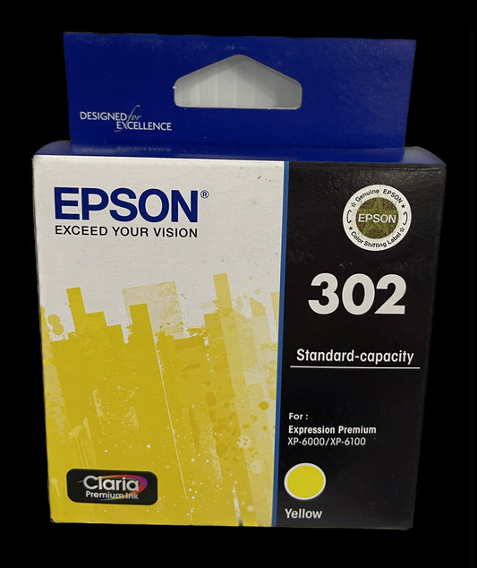 Epson 302 Yellow OEM Ink Cartridge