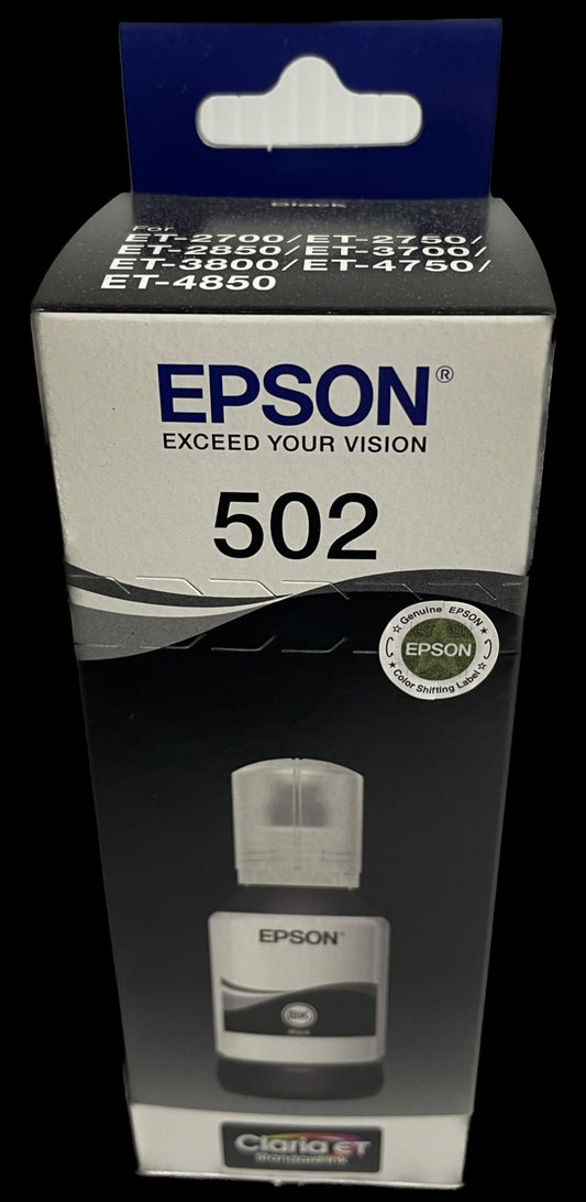 Epson OEM T502 Black Eco Tank Bottle