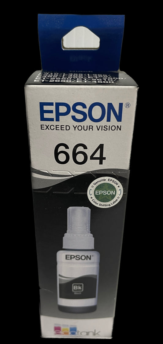 Epson OEM T664 Black Eco Tank Bottle