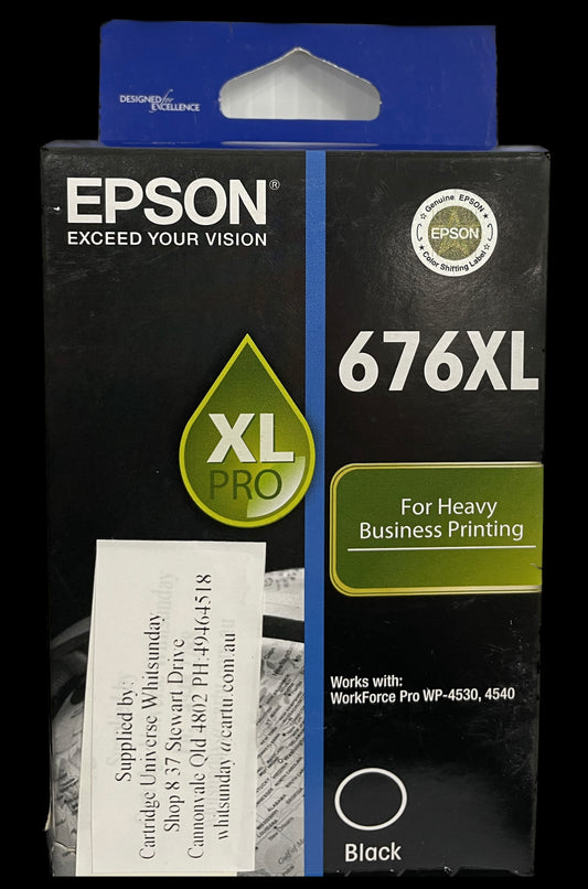 Epson 676XL Black OEM Ink Cartridge