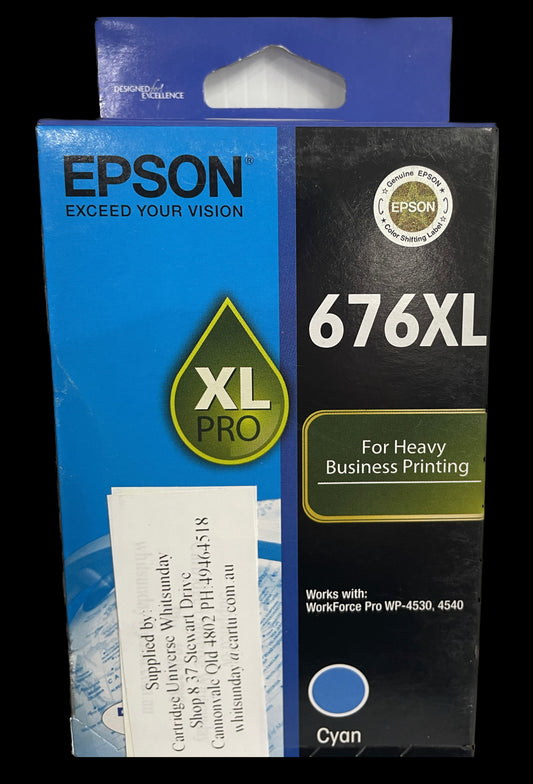 Epson 676XL Cyan OEM Ink Cartridge