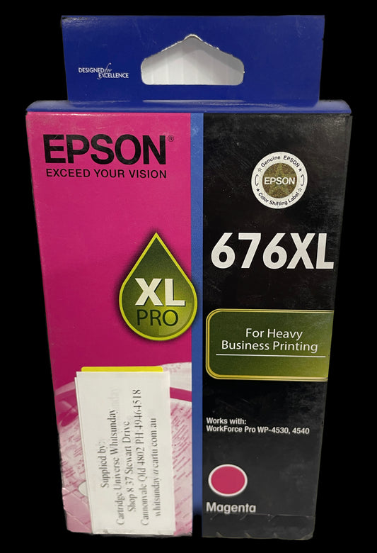 Epson 676XL Magenta OEM Ink Cartridge