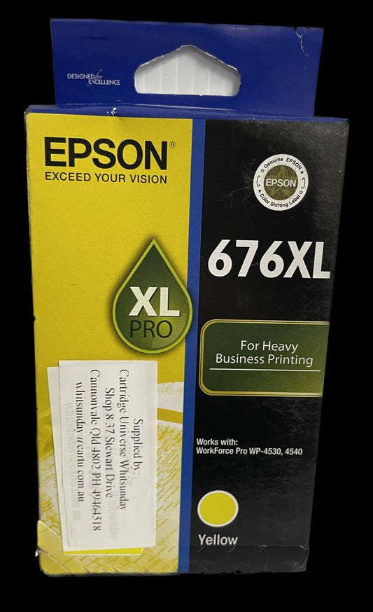 Epson 676XL Yellow OEM Ink Cartridge