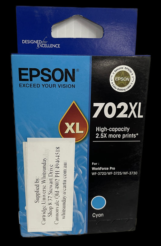 Epson 702XL Cyan OEM Ink Cartridge