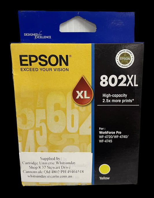 Epson 802XL Yellow OEM Ink Cartridge