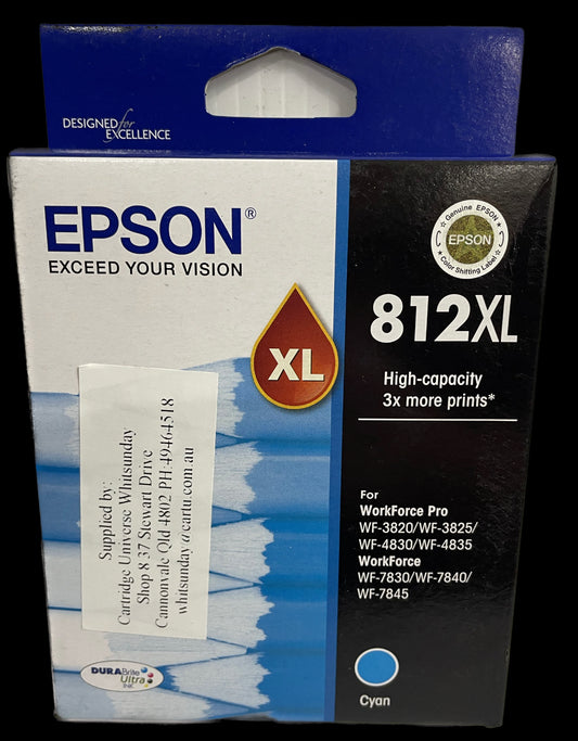 Epson 812XL Cyan OEM Ink Cartridge