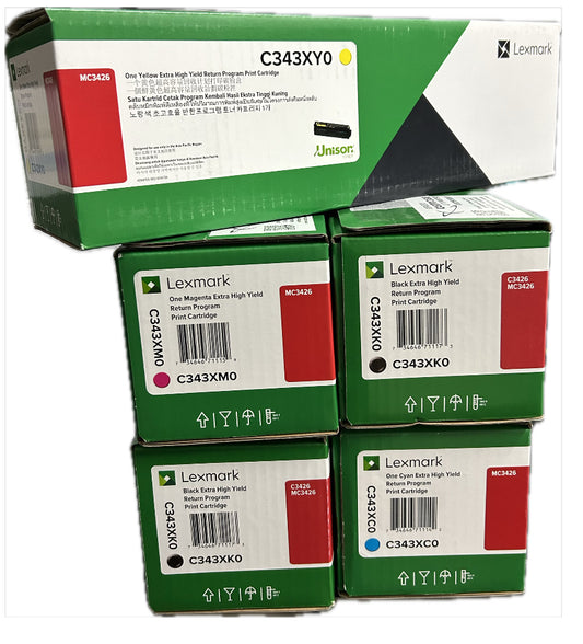 Lexmark C343XC0 XHY Cyan Toner