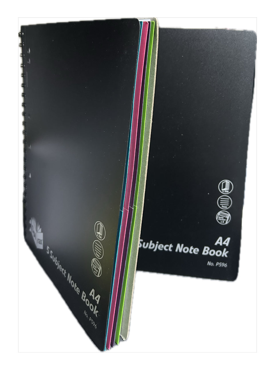 Spirax P596 A4 5 subject 250pg Notebook