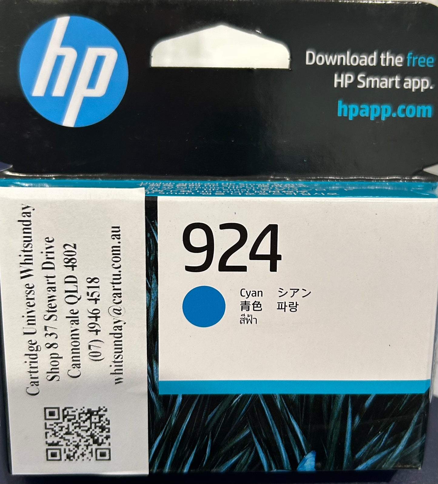 HP 924 CYAN Ink cartridge (OEM)