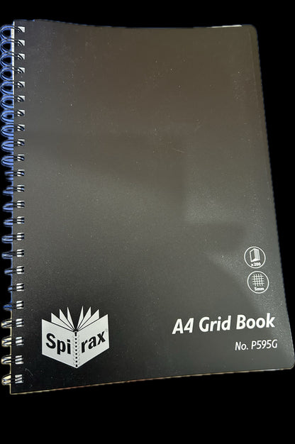 Spirax A4 P595 Grid Book