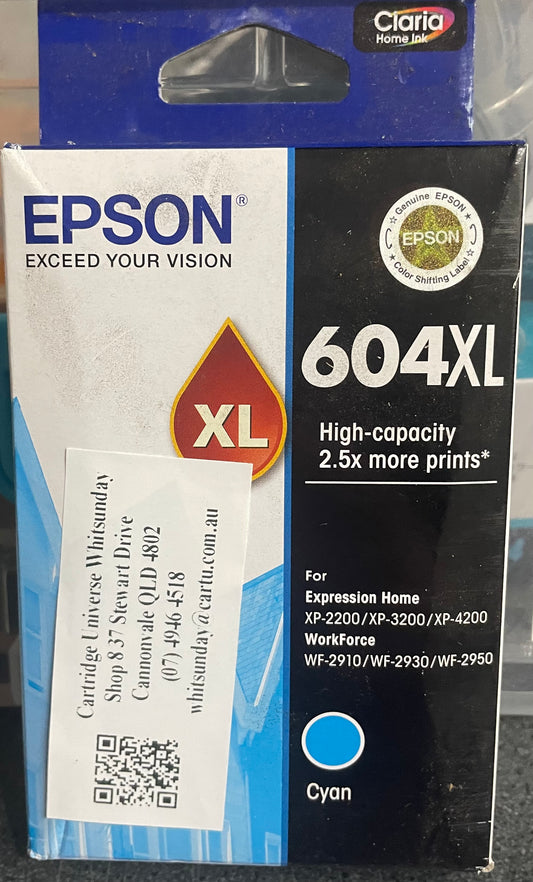 Epson 604XL Cyan Ink Cartridge (OEM)