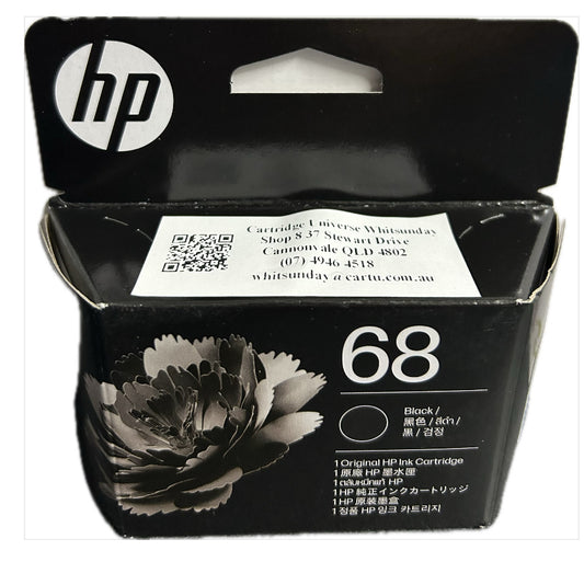 HP 68 Black Ink Cartridge (OEM) - Cartridge Universe Whitsundays