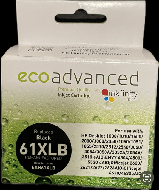 Eco Advanced HP 61XL Black Ink Cartridge
