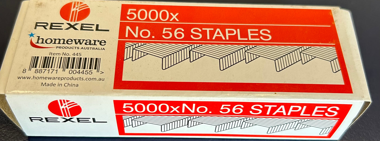 Rexel Staples 26/6 No.56 Box of 5000