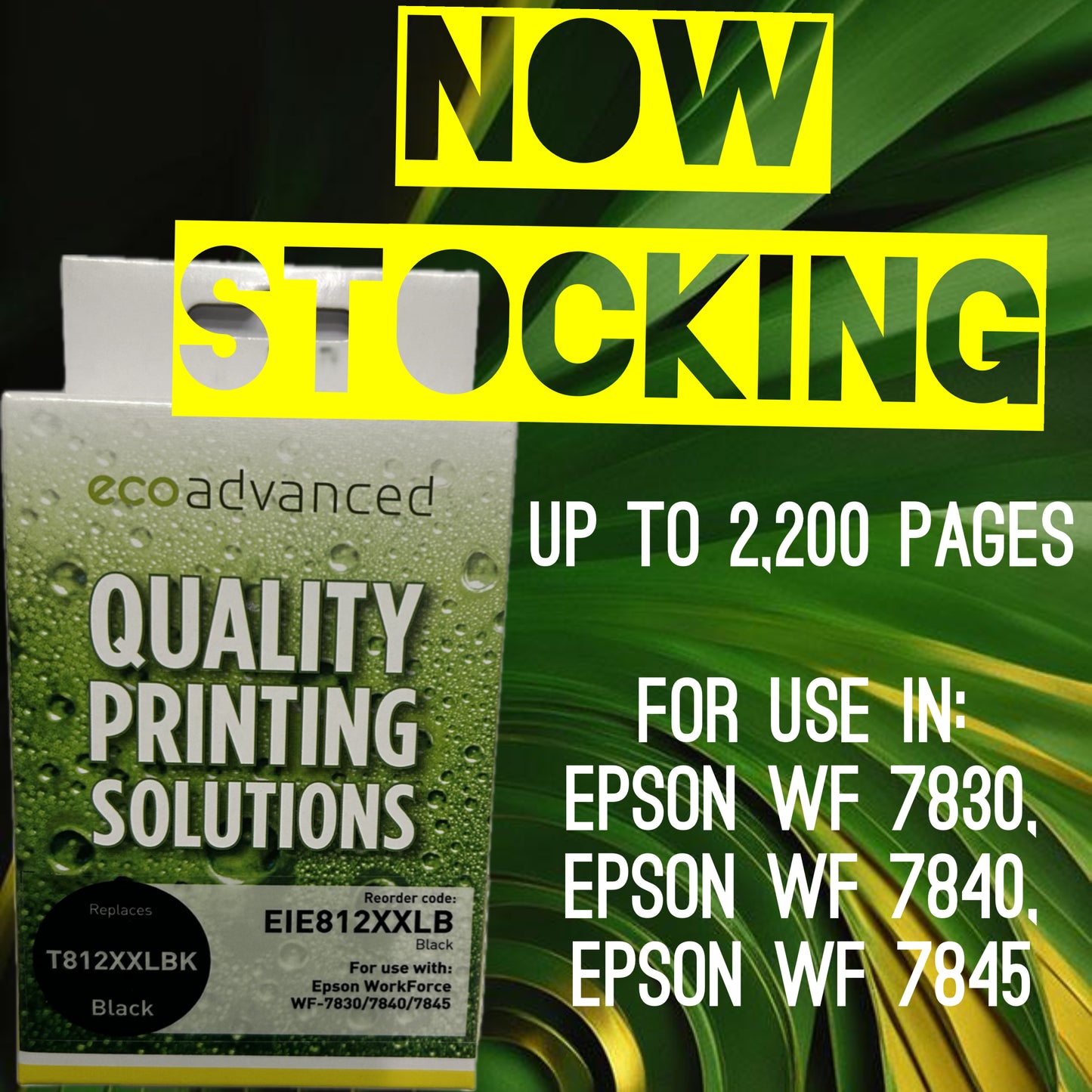 Compatible Epson 812xxl Black ink cartridge