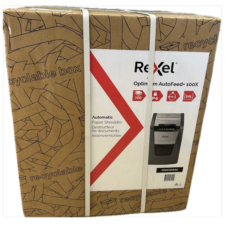 Rexel Optimum Auto feed Shredder 100X Cross Cut