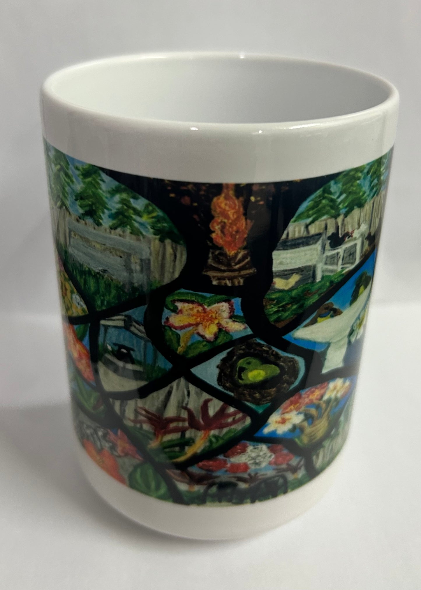 12 oz Mug: "Home" Design by Beth Walters
