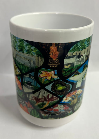 12 oz Mug: "Home" Design by Beth Walters