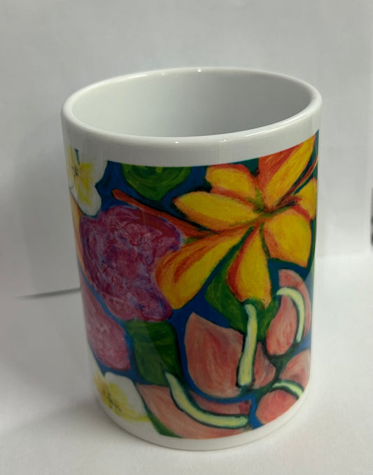 12 oz Mug: "Fiji 1" Design by Beth Walters